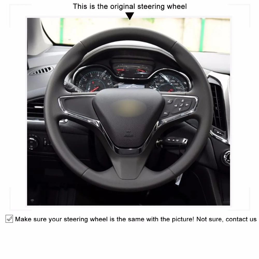 MEWANT черный натуральная кожа чехол рулевого колеса автомобиля для Chevrolet Cruze вольт новинка Cruze