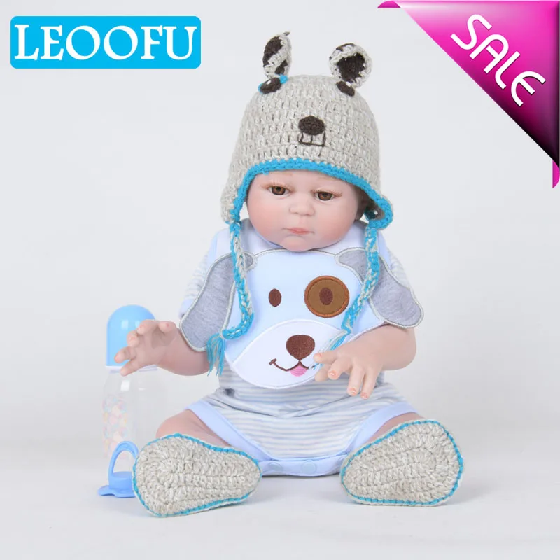LEOOFU 50 см 20 дюймов bebe Кукла реборн игрушки с реалистичной куклы 100% ручной работы