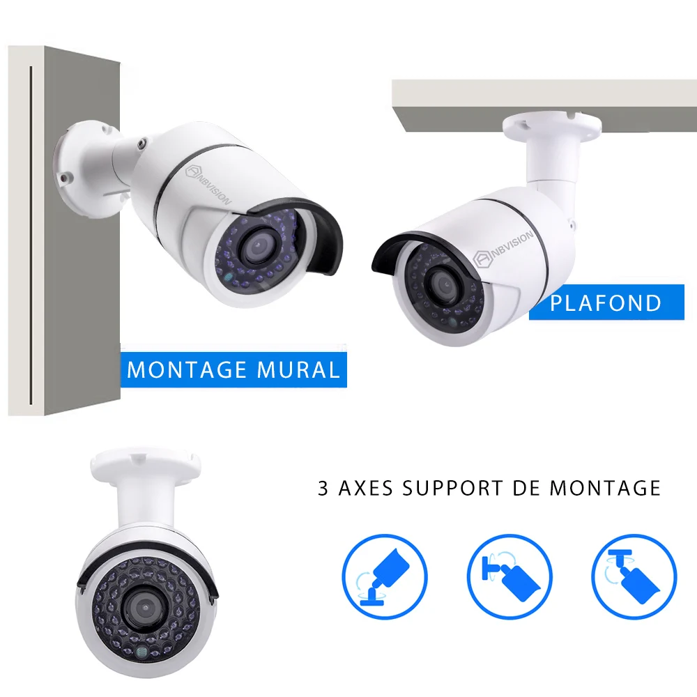 Eyessys 8/4 канал PoE Комплект видеонаблюдения Системы Камера 1080 P CCTV 8/4/6 шт 2.0MP IP пуля