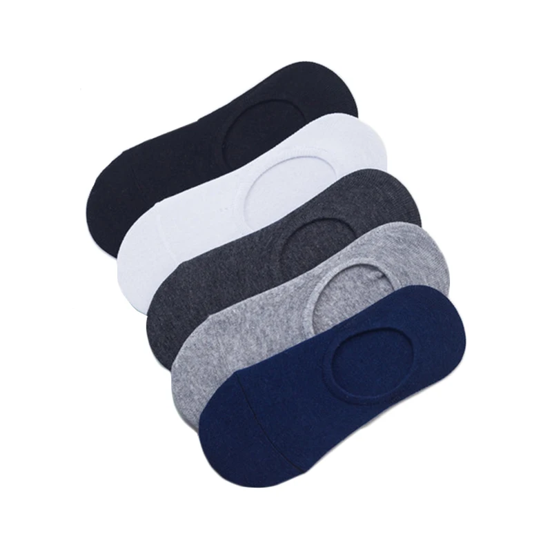 3 пары/партия модные Для мужчин хлопок без шоу носки лето-осень Нескользящие