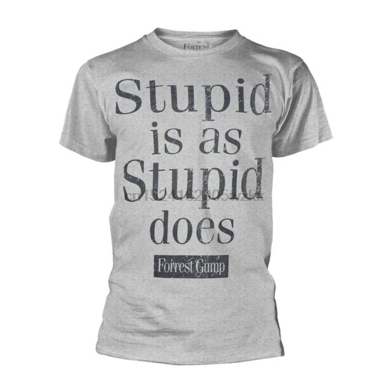 Forrest Gump-Stupid Is As Stupid Does NEW T-Shirt | Мужская одежда