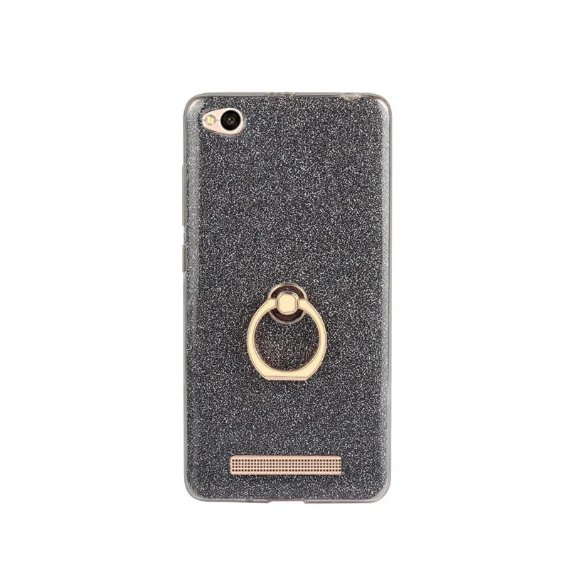 For Xiaomi Redmi 4A Case 5.0 inch Flash powder 3D Relief Silicone Soft TPU With Ring Phone Bag Cases |