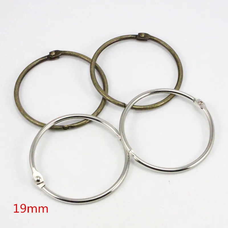 Mix color 19mm 12pcs Lucia crafts 19 мм/51 мм/63 мм Серебряное бронзовое металлическое Переплетное кольцо Diy Фото аксессуары для альбомов G0606 - Цвет: Mix color 19mm 12pcs