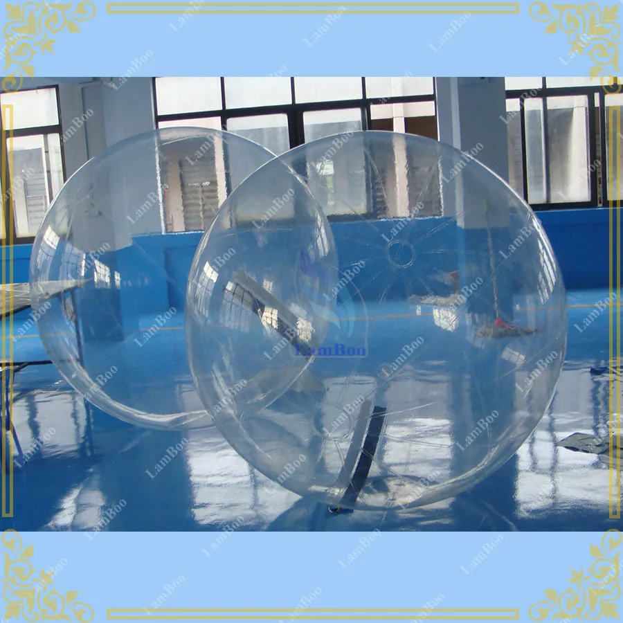 Новый 2 м прозрачный надувной водный прогулочный мяч коммерческое использование