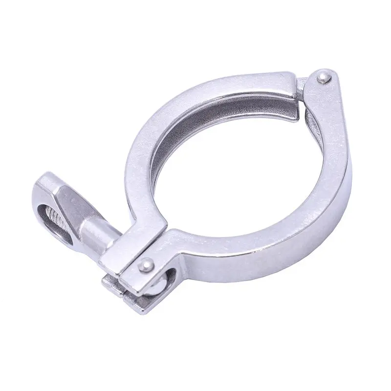2 дюйма 63 мм Нержавеющая сталь 304 одноконтактный Heavy Duty Tri Clamp с украшением в виде