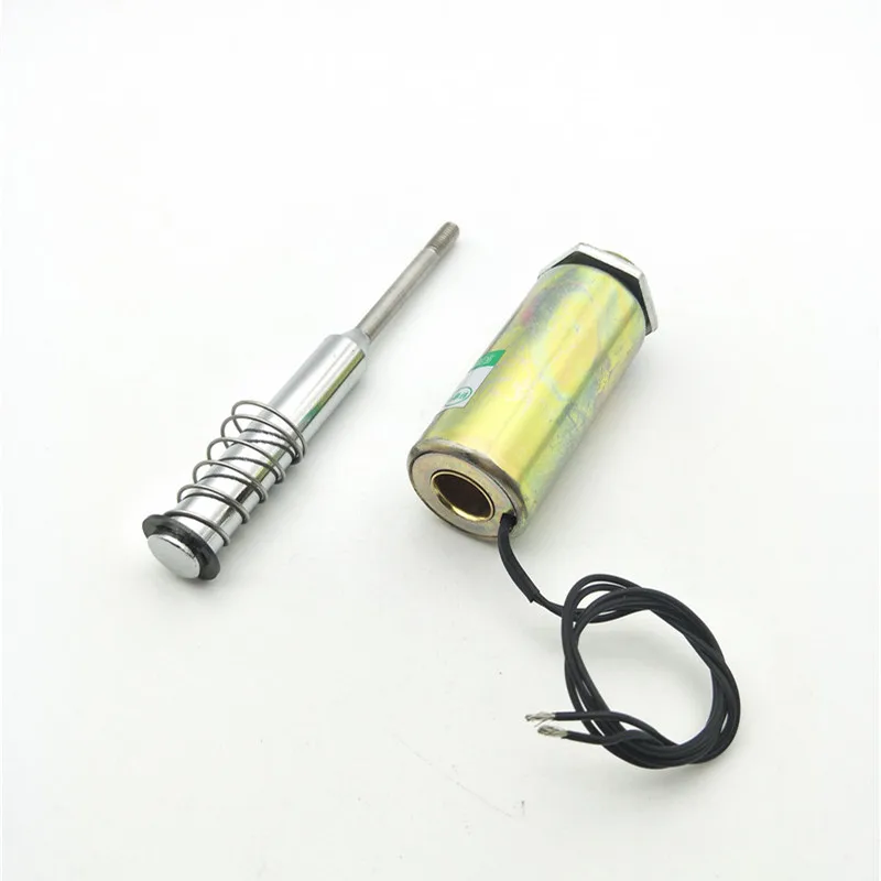 Высокое качество DC 12/24V 10mm 300g нажимной Тип трубчатый соленоид движения