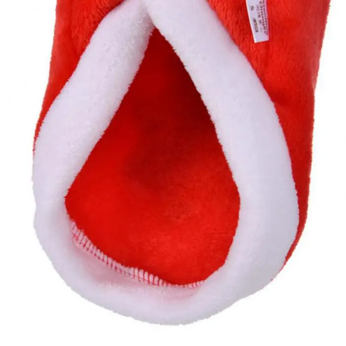 Newly Pet Dog Red Christmas Cartoon Elk Hooded Coat Jacket Winter Dog Cat Coat Pet New Year Clothes