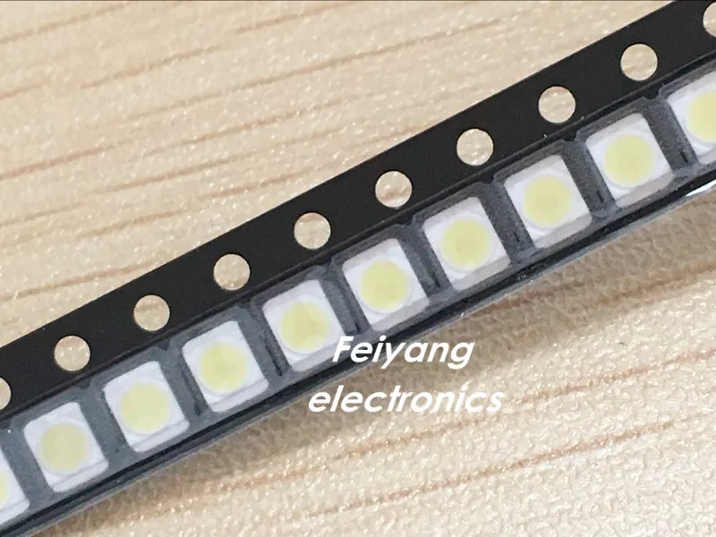 110 шт./лот 3528 2835 SMD светодиодные ремонтные Бусины 1 Вт для LG холодный белый лм ТВ/ЖК