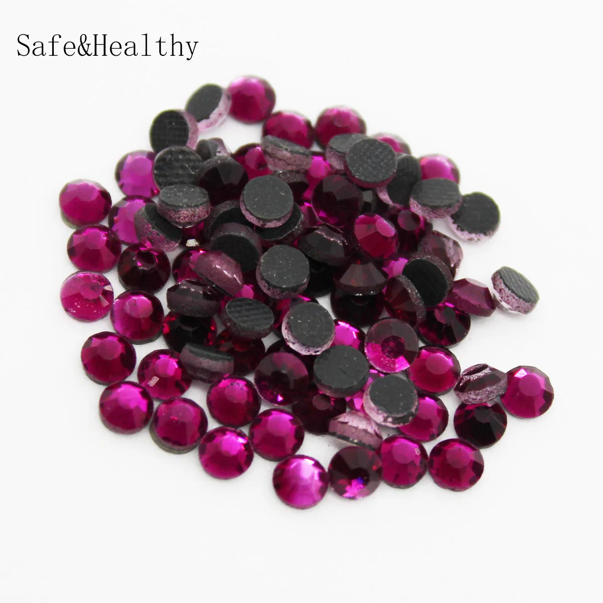 Fuchsia SS6-SS10 Machine Glass Material DMC Hotfix Rhinestones Flatback For Clothing Decoration | Красота и здоровье