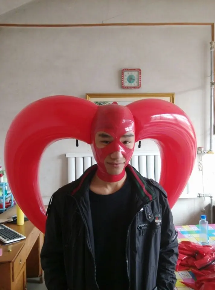 (LH1109) 100% маска из натурального латекса резиновый надувной гудок с открытыми