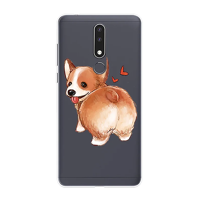 Phone Case For Nokia 1 2 3 5 6 7 8 Soft Cover Cute Dog Cat Silicone Fundas 2.1 3.1 5.1 6.1 Plus 7.1 8.1 case |