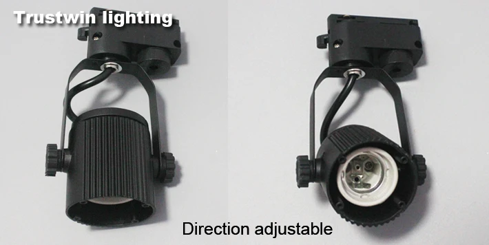 E27 железнодорожных путей гнезда цоколя Точечный светильник лампа трек держателя