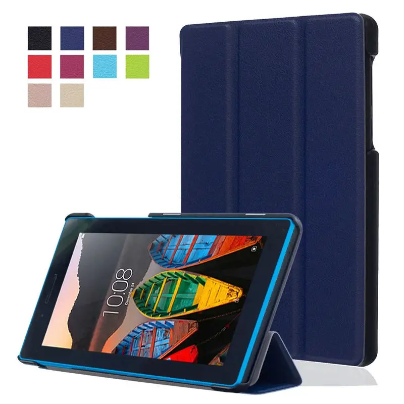 Чехол для Lenovo TAB3 Tab 3 7 730 F 730x M смарт Защитная крышка Планшеты tb3 м х &quotPU Protector|cover