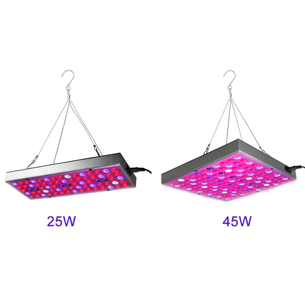 25 Вт Светодиодный светильник для выращивания панель Красный ABS пластик синий