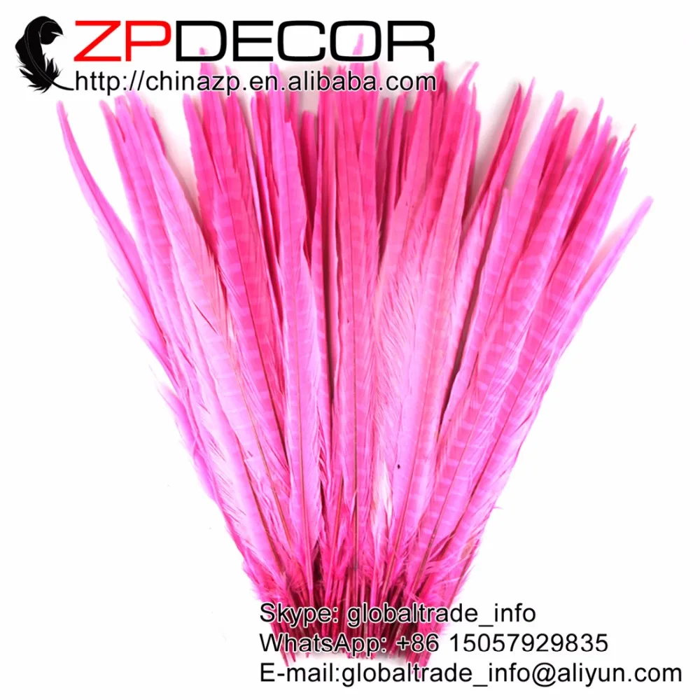 ZPDECOR 100 шт./лот 40 45 см (16 18 дюймов) непосредственно окрашенные оранжевые перья из