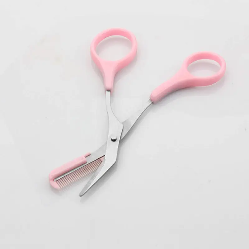 Ножницы для стрижки бровей с расческой женщин|Триммер бровей| |