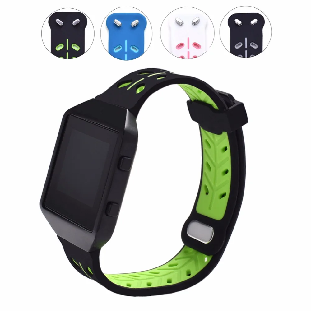 Bemorcabo Мягкие силиконовые часы ремешок Браслет для Fitbit Blaze Смарт фитнес часы Спорт листья стиль без рамки