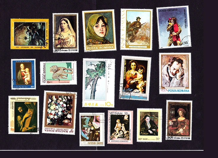 50 шт./лот всемирно известная картина художника все отличается от многих стран не