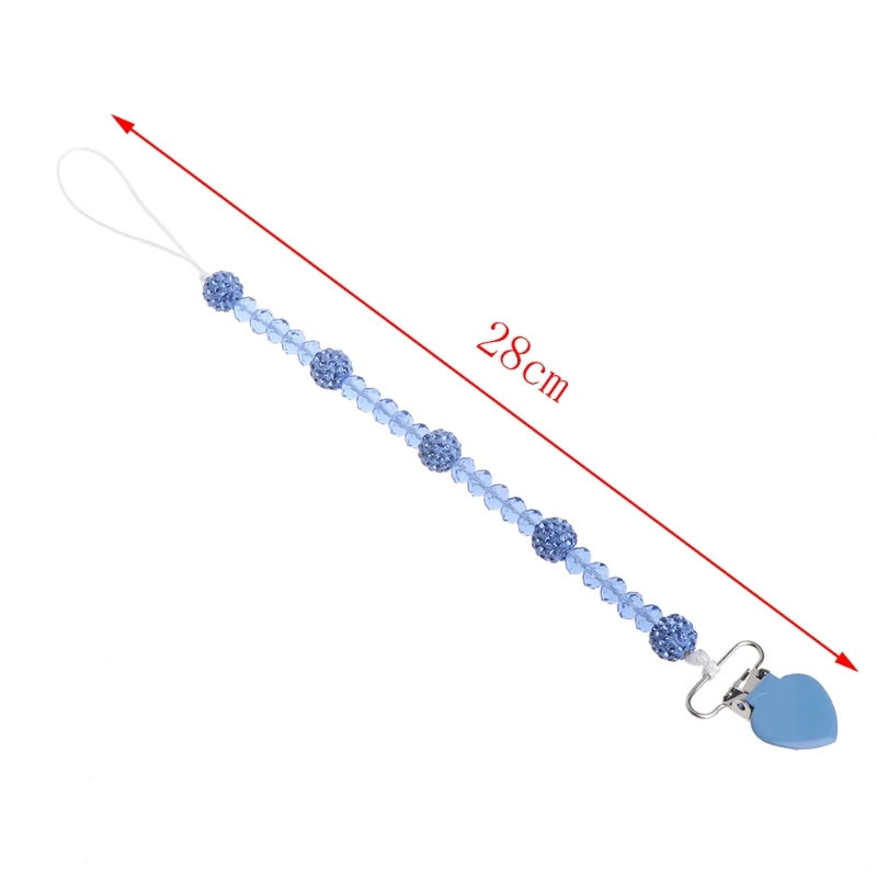 Цепочка пустышка ручной работы с кристаллами|Шнурки и чехлы для сосок| |