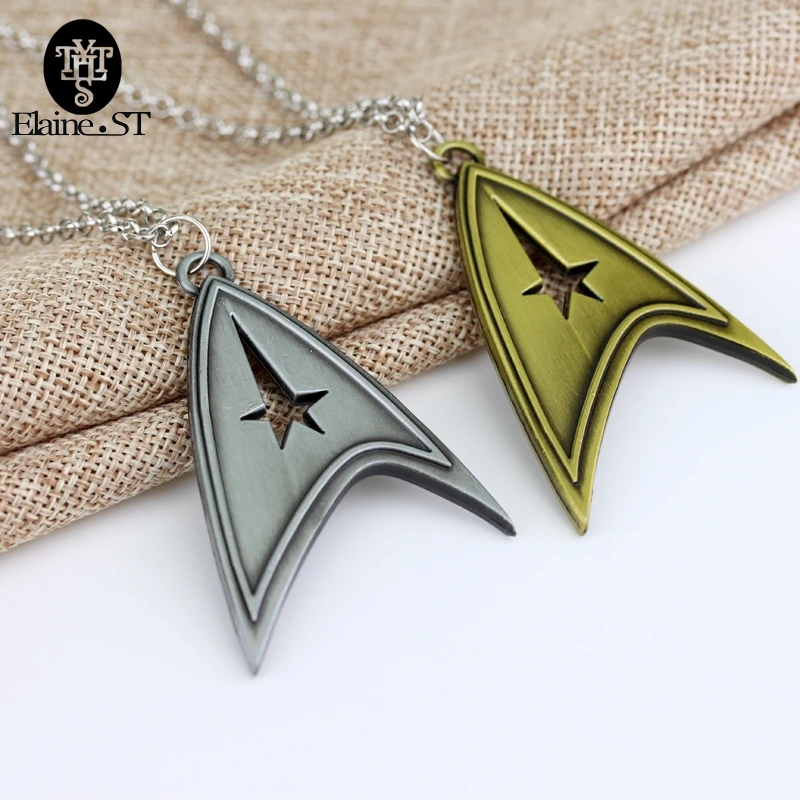 Горячая фильм Star Trek бронза металл ожерелье Шарм Подвеска Косплей Аксессуары