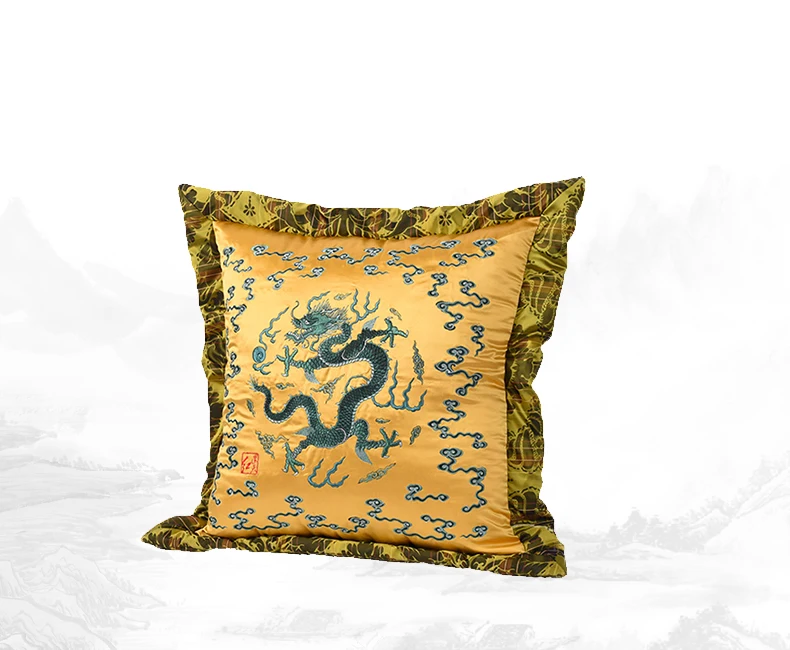 Наполнитель из 100% шелка подушка для гостиной Китайская классическая радостная