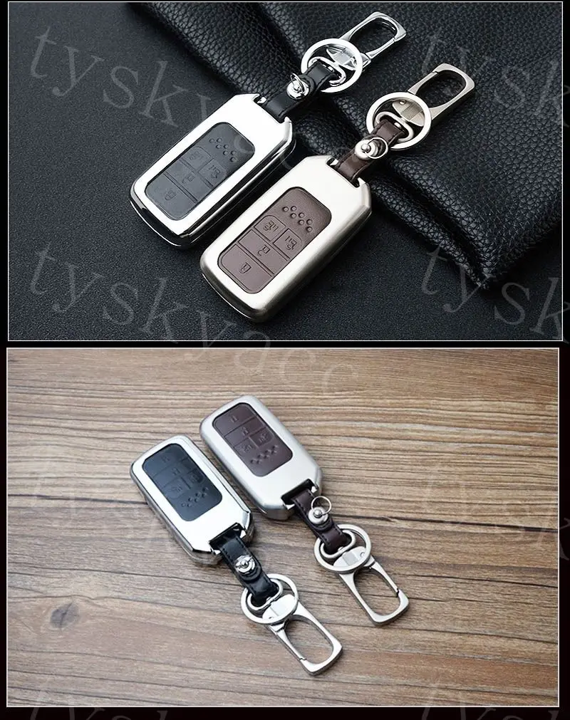 Key Case Box Fob Holder Shell Cover King Parts Fit For Honda Odyssey Elysion 2014-2017 Accessories Trim Smart 4 Buttons Bag | Автомобили и