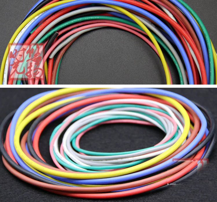 Силиконовый резиновый провод UL3135 10AWG 30AWG высокотемпературный медный кабель из
