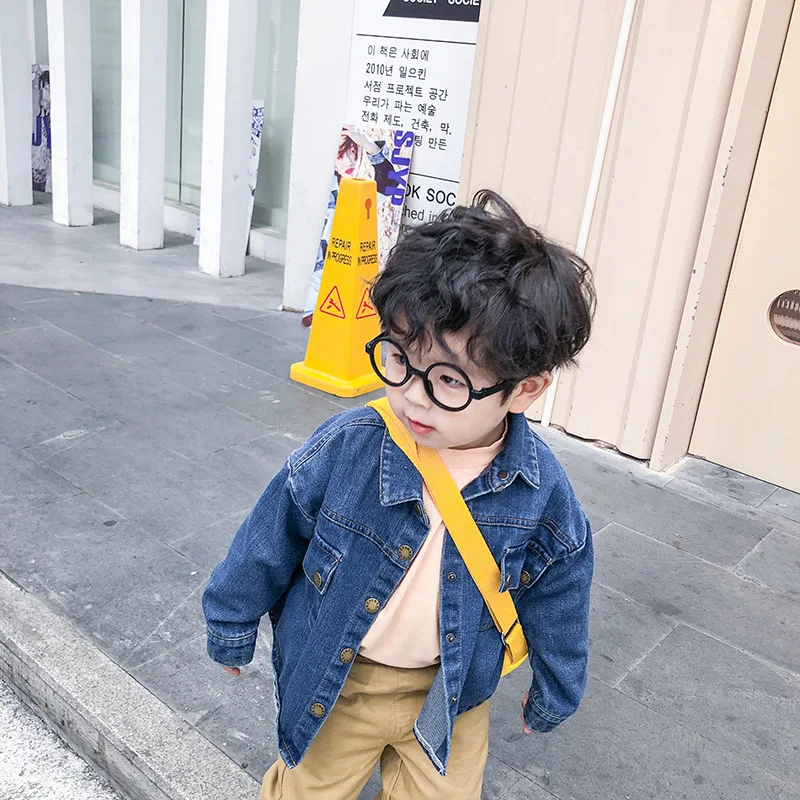 Новинка осени 2019 хлопковая однотонная Повседневная джинсовая рубашка в