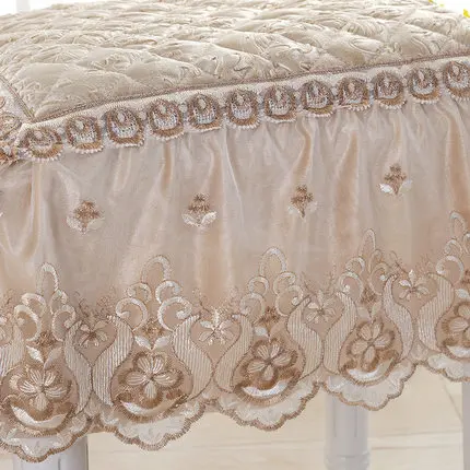 Простой европейский стиль модный Противоскользящий квадратный Чехол для стула с кружевом