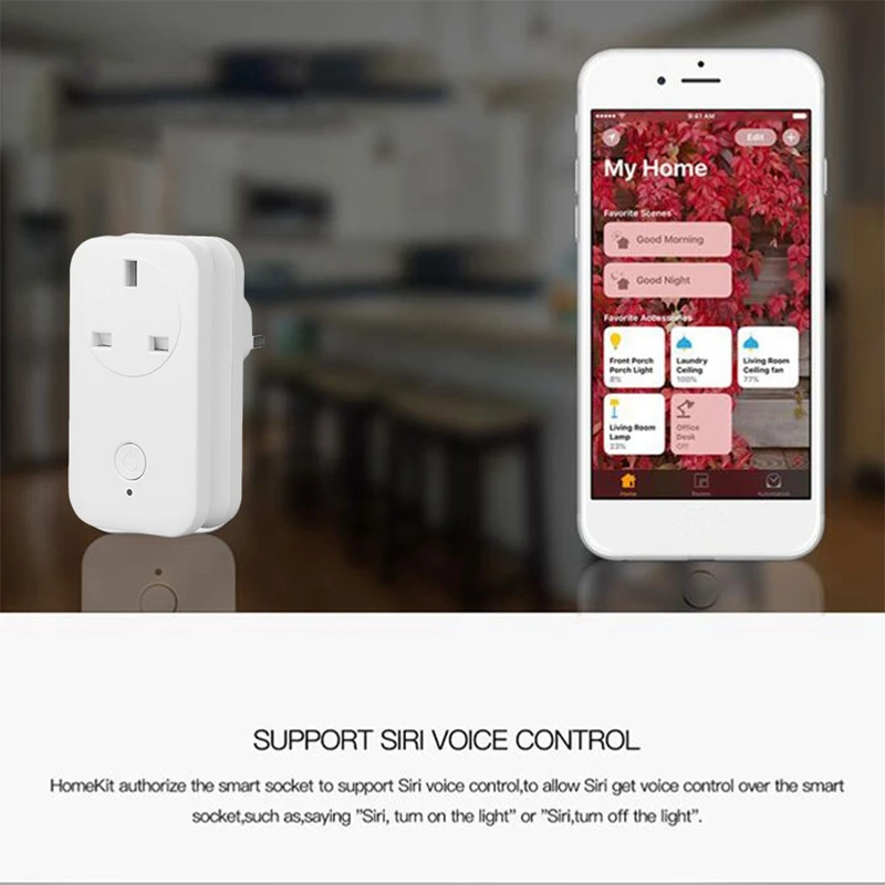 Wifi переключатель Ws2 умная розетка для Apple Homekit Alexa Google Home App голосовое