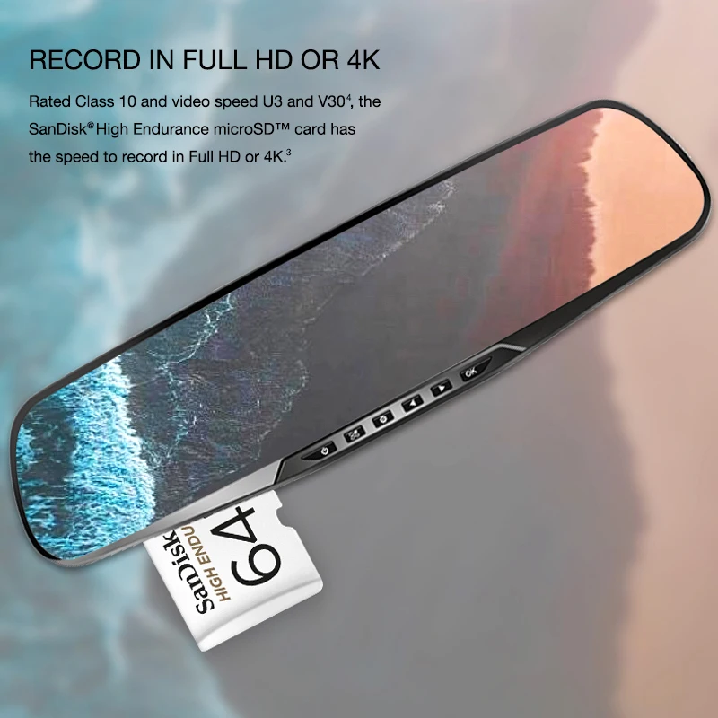 Двойной Флеш накопитель SanDisk Memory Card с высокой износостойкостью видео