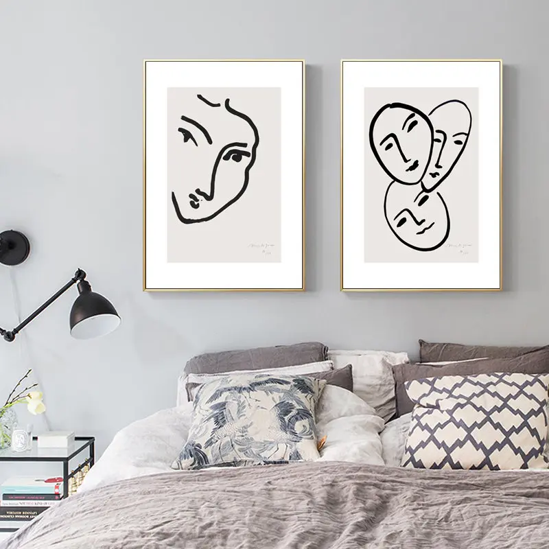 Линии Картины домашний декор Скандинавская Картина на холсте стены искусства