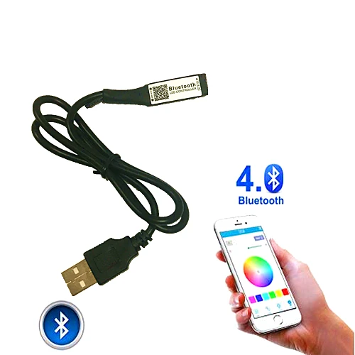 DC 5В USB Мощность мини rgb-светодиод с Bluetooth контроллер для SMD 2835 3014 3528 5050 RGB Светодиодные ленты ТВ ПК фон Подсветка