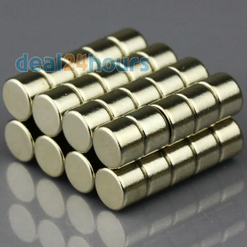 OMO Magnetics 50 шт. N50 Супер Сильные круглые дисковые цилиндрические Магниты