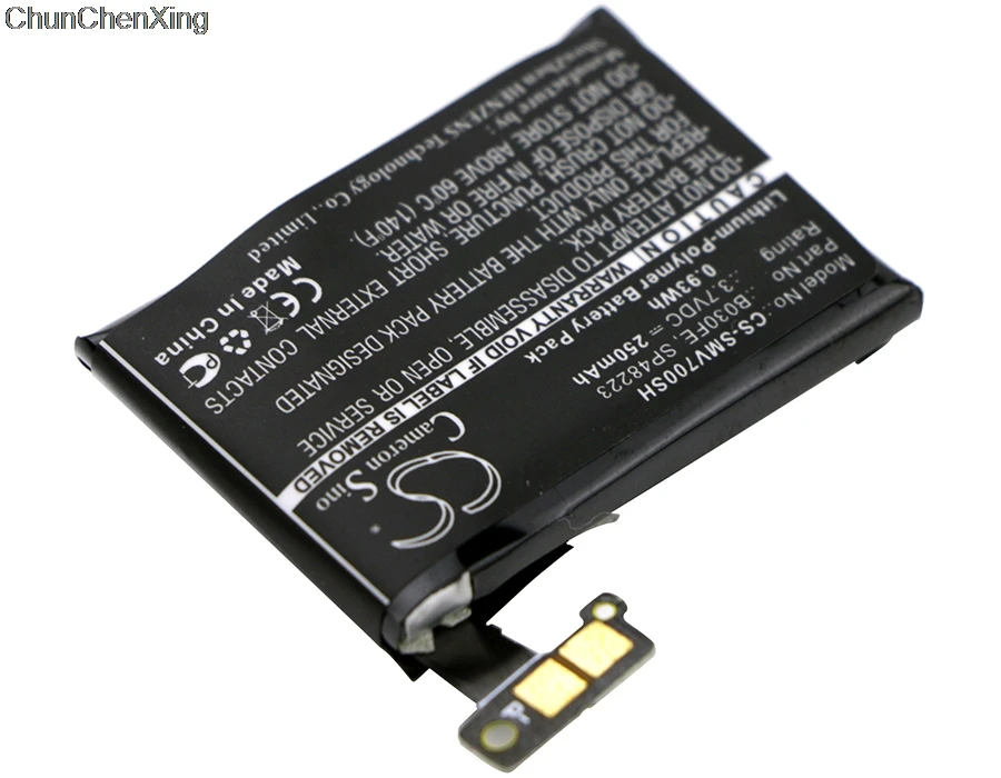 Cameron Sino аккумулятор 250 мАч B030FE GH43 03992A SP48223 для Samsung Gear 1 SM V700|Цифровые аккумуляторы| |