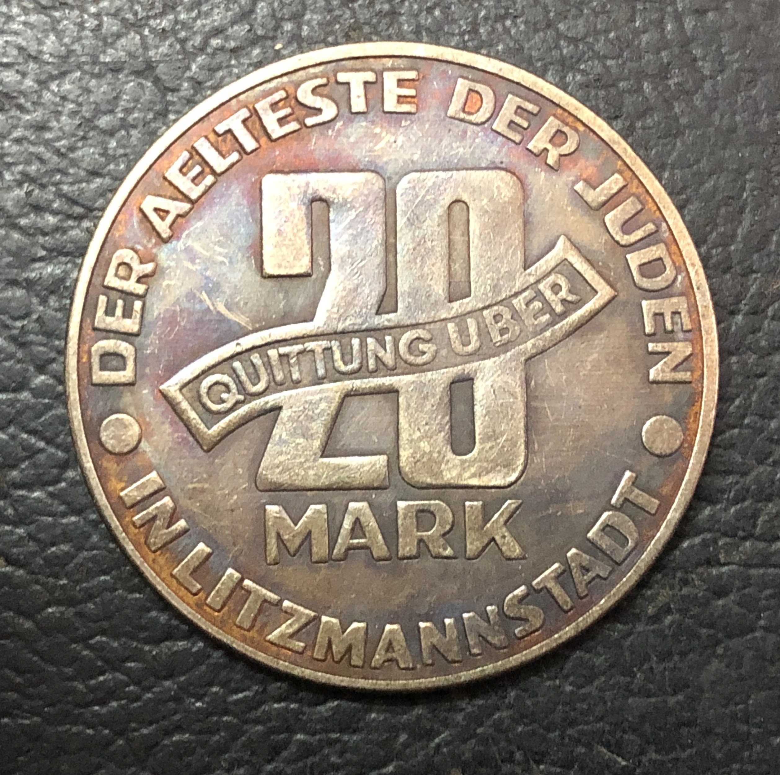 1943 Польша 20 Марка еврей гетто Coinage Al|Безвалютные монеты| |
