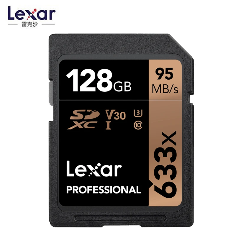 Акция! Карта памяти Lexar 32 Гб U1 64 128 ГБ 256 U3 SD SDHC класс 10 95 м/с 633x SDXC карта для 3D 4K