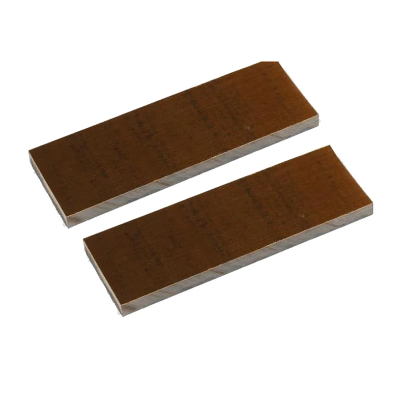 

Brown chocolate color Knife handle wood Glass fibre G10 2piece/lot Handmade wood material Shank material