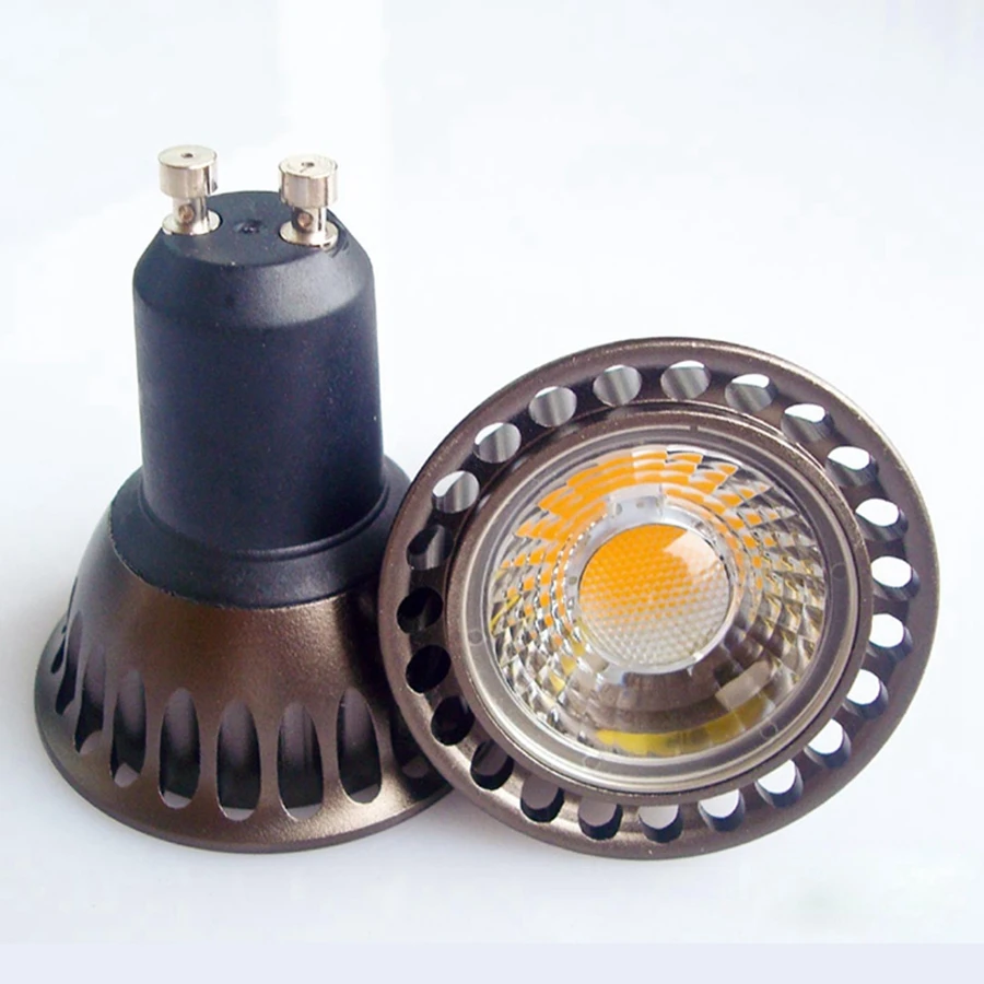 CRI&gt 88 CREE 9 Вт 12 15 COB Светодиодный прожектор серебристый/коричневый дисплей витрина