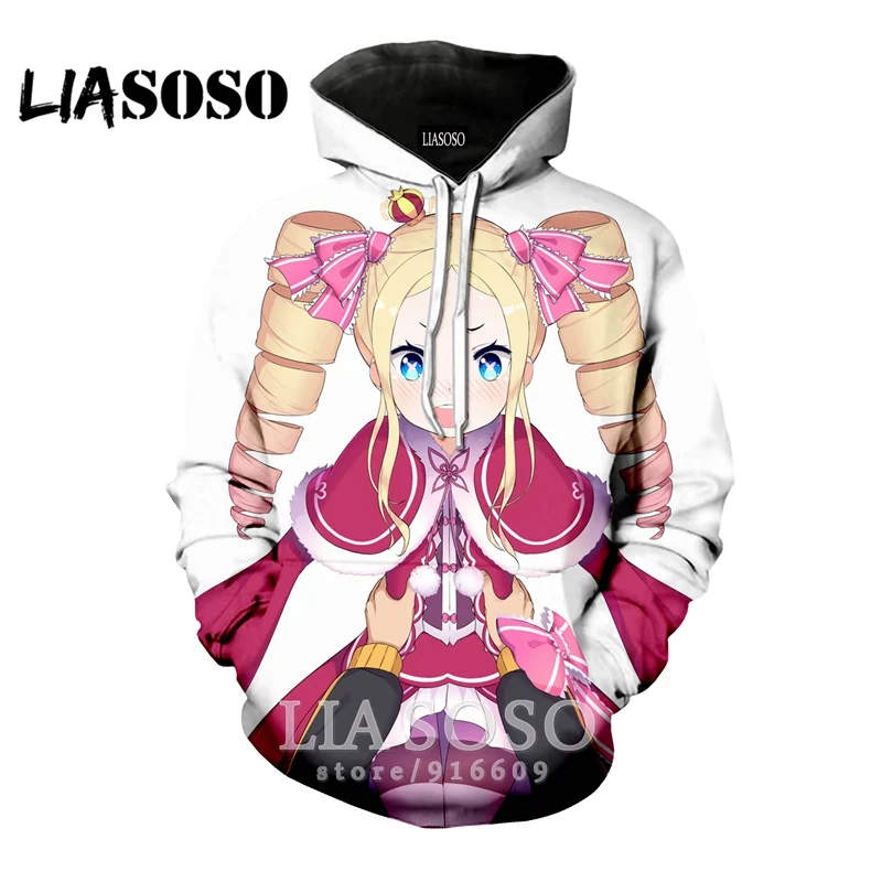 23 Забавный 3D принт для женщин мужчин аниме логотип homme Harajuku Re Zero Rem толстовка одежда толстовки уличная толстовка модная рубашка E778 - Цвет: 23