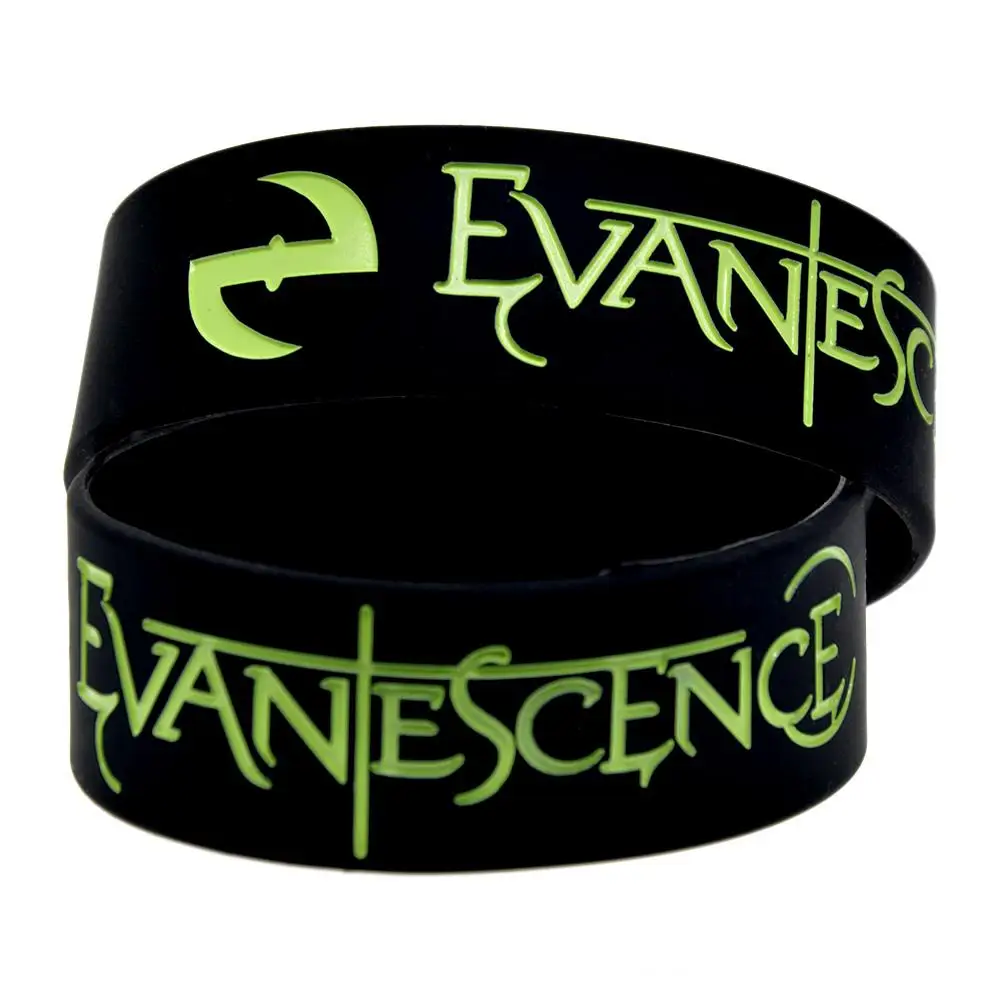 1 шт. Один Дюйм Широкий рок-группа Evanescence силиконовый браслет для любителей музыки