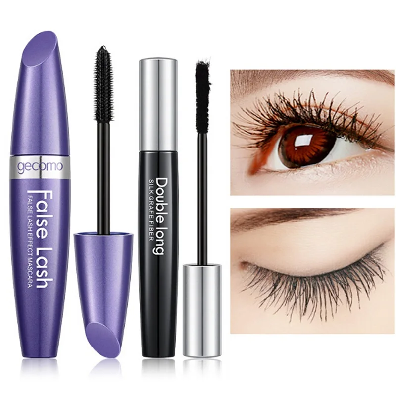 Ресницы накладные с тушью для ресниц набор водостойких 4D макияжа глаз увеличение