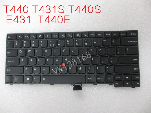 Новая клавиатура с подсветкой US макет для Lenovo Thinkpad 440 T450 T460 T431S T431 T440S FRU 04Y0824