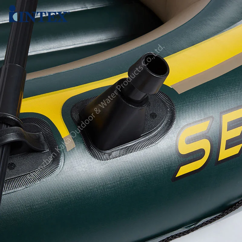Надувная лодка Intex seahawk на 4 человек 351x145x48 см ПВХ Спортивная рыболовная 68351