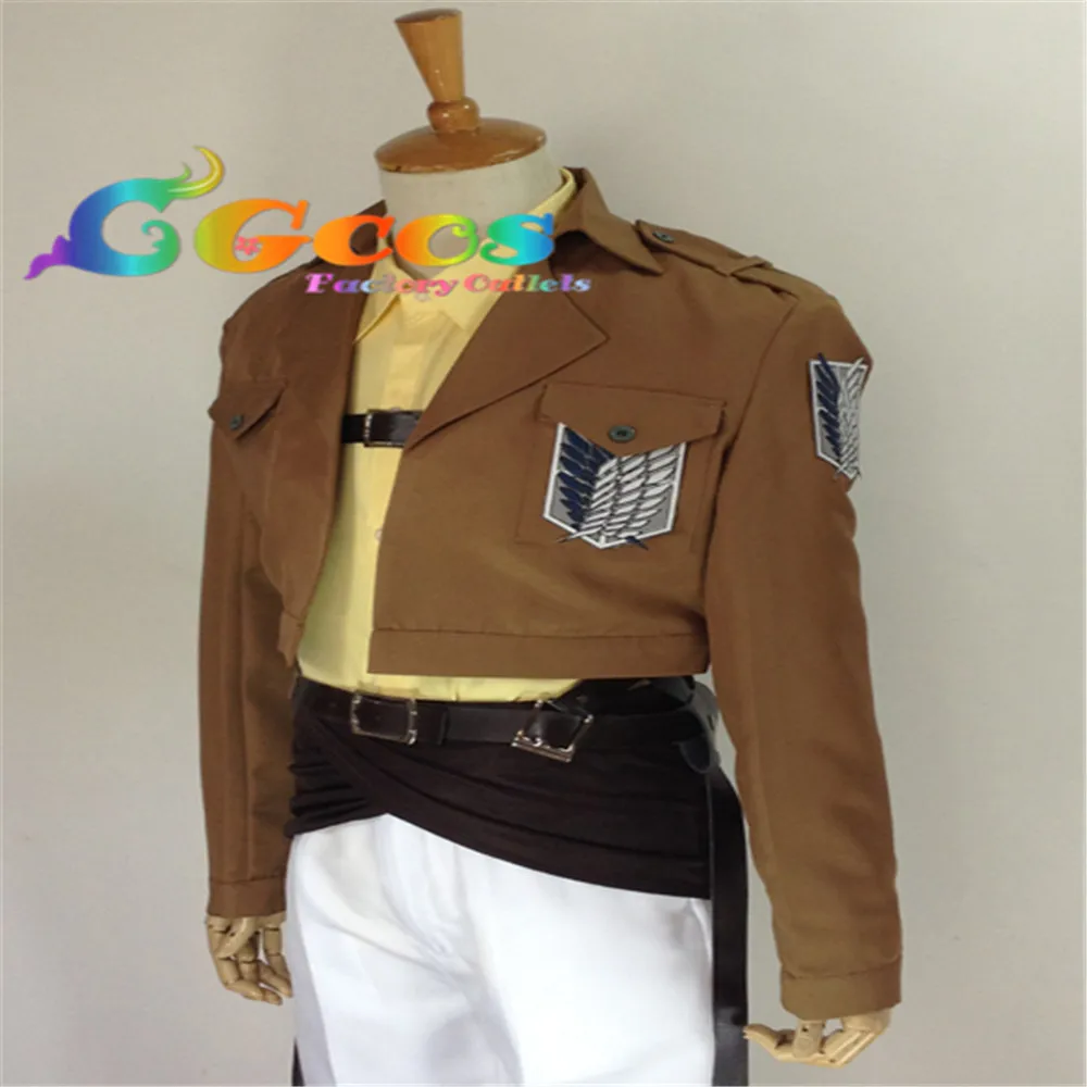 CGCOS Бесплатная доставка Косплей Костюм атака на Титанов Shingeki no Kyojin Hanji Zoe Survey Team