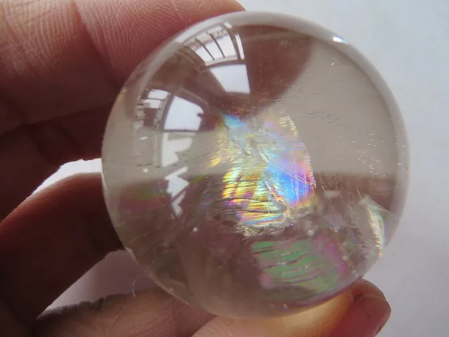 Натуральный дымчатый кварц Радужный шар хрустальный Исцеление 78 г|crystal ball wedding|ball