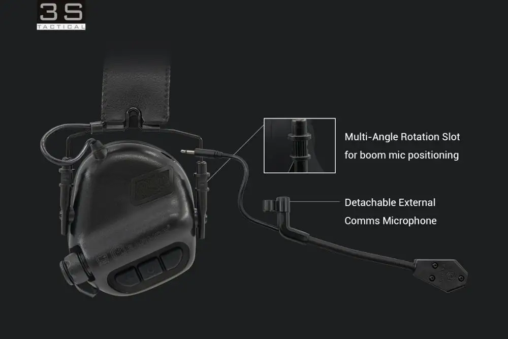 Opsmen earmor пневматический M32 наушники с микрофоном для военная Униформа Airsoft Связь и M51 PTT Kenwoo телефон Motorol 2-полосная версия