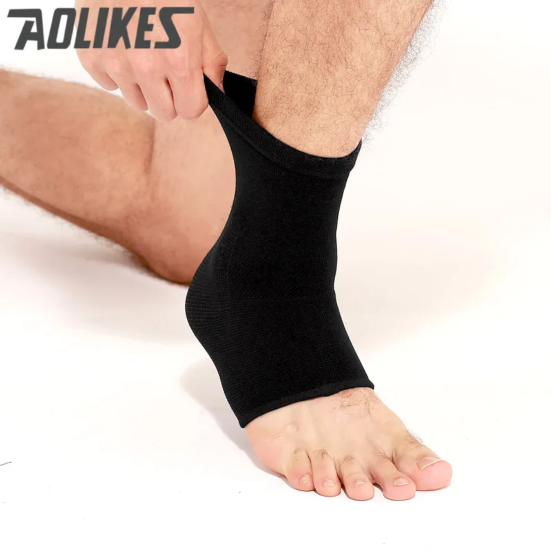AOLIKES 1 шт. Спортивная деформация лодыжки обертывания бинтов эластичный Фиксатор лодыжки протектор для фитнеса бега компрессионные ремни pr