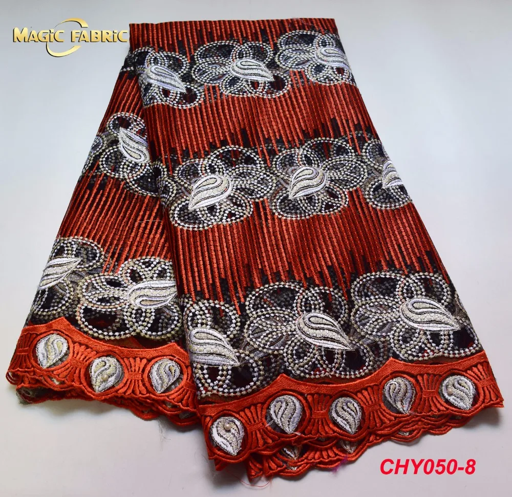 

2018 high quality nigerian french lace embroidered tulle lace fabric for wedding dress,Russia African lace fabric CHY050