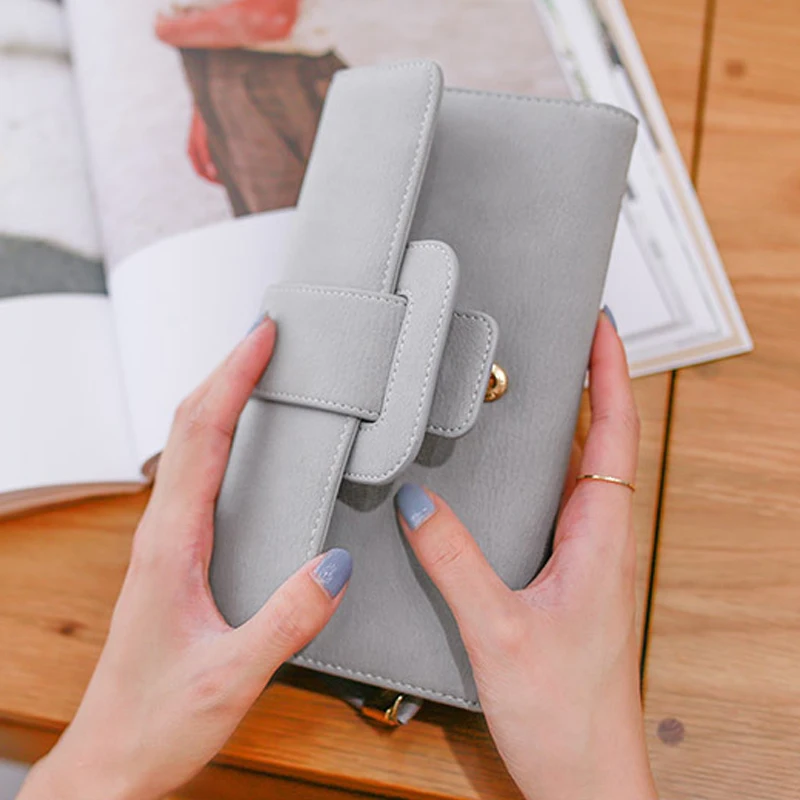 Модный длинный Стильный Простой женский кошелек из матовой кожи винтажный